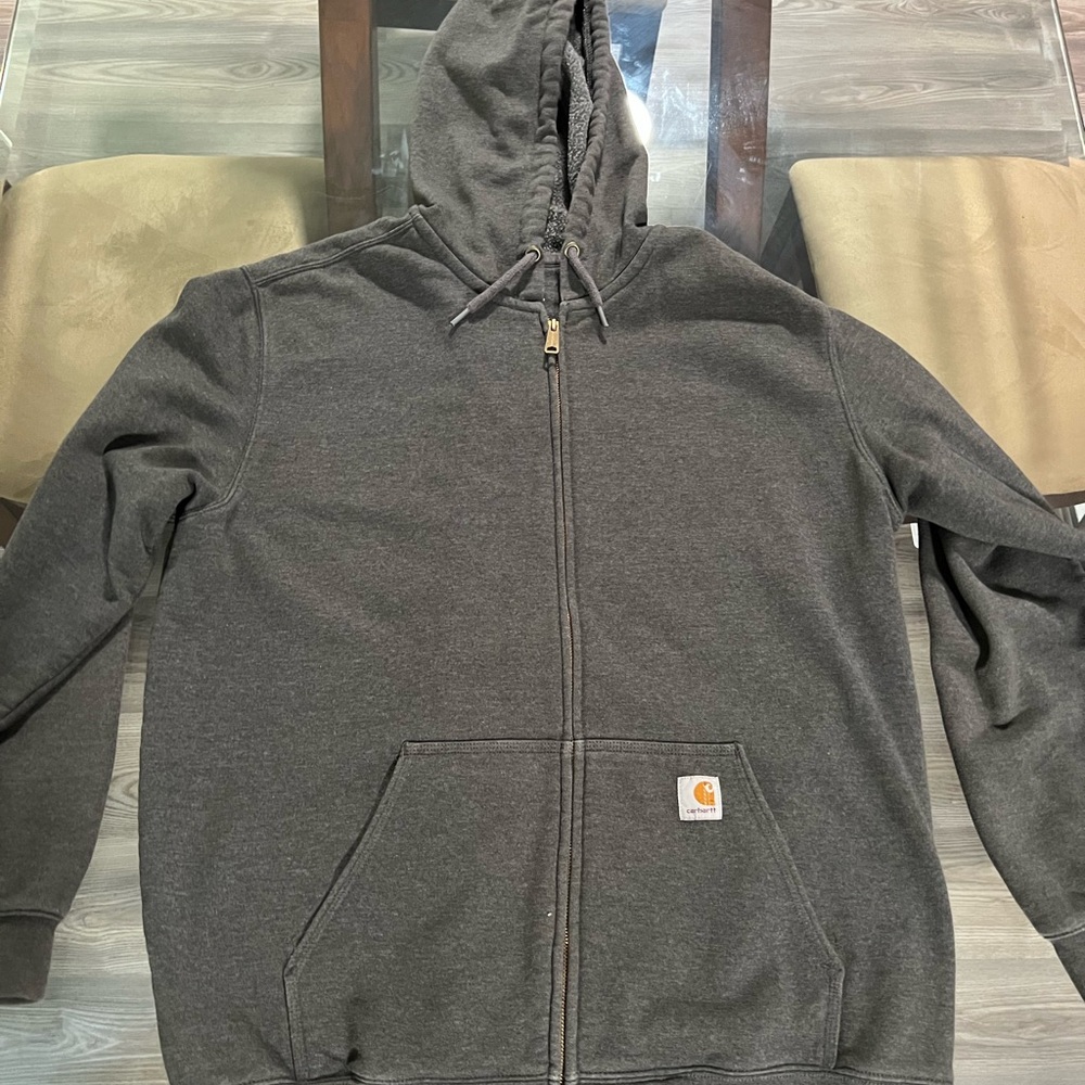 Carhartt Charcoal Full-Zip Hoodie